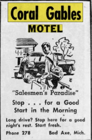 Coral Gables Motel (Apple Creek Inn) - Jun 1957 Ad